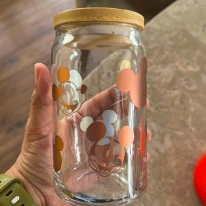 Mickey Mouse glass cup